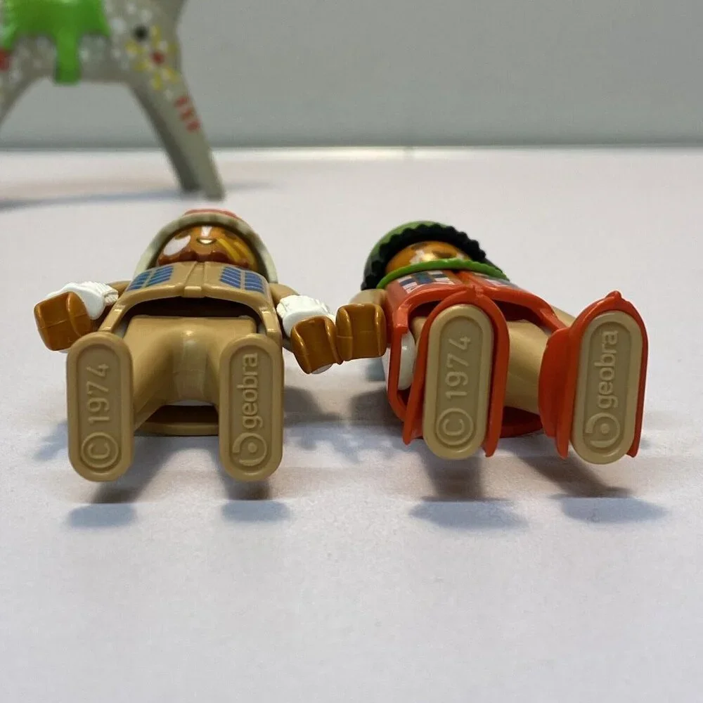 Playmobil 1974 Geobra Native American Indian Man Woman Painted Horse Saddle - Picture 3 of 5